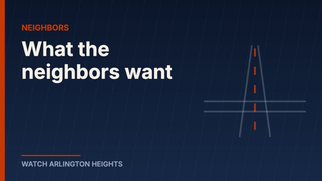 What the neighbors want